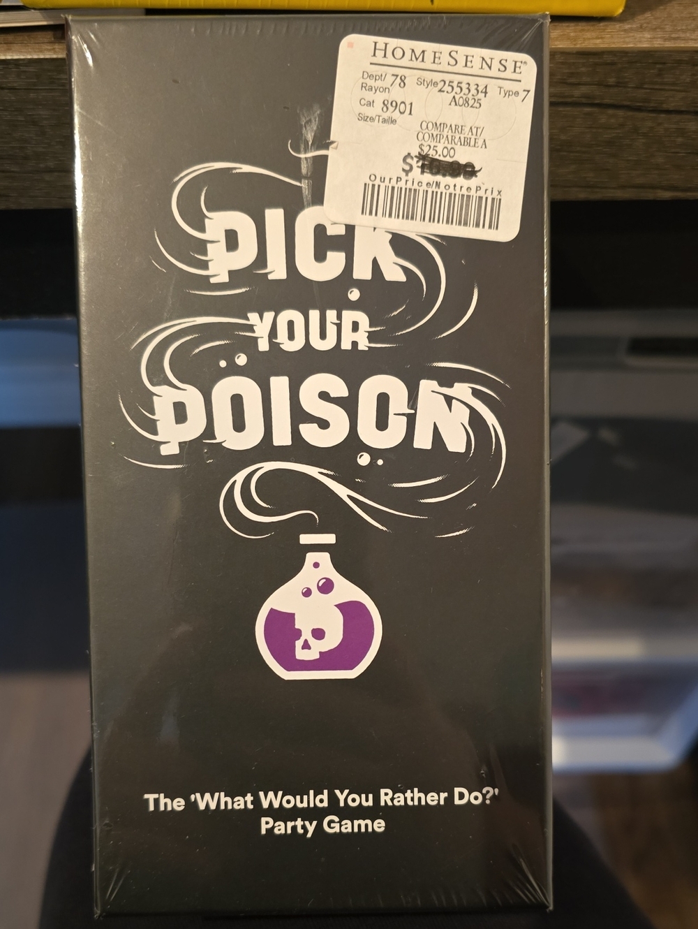 Pick Your Poison Party Game - Black & Purple